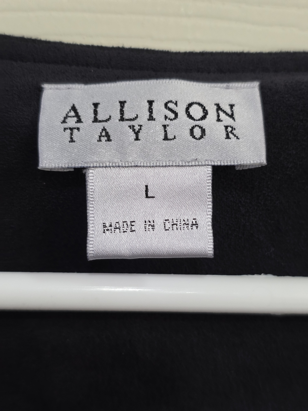 Allison Taylor Black Fringe Hem Tunic Top - Picture 3 of 6